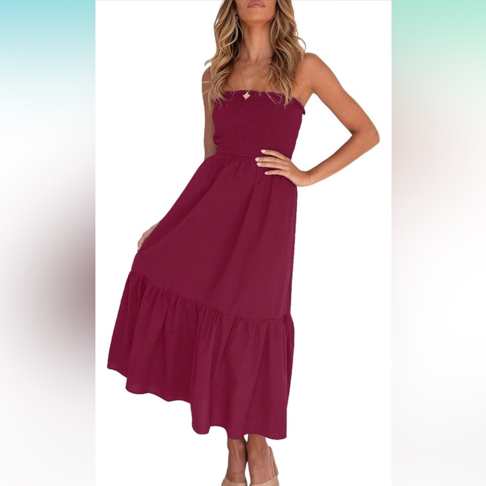Fuchsia maxi dress